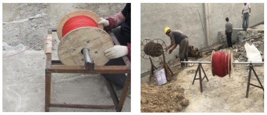 光纖敷設現場照片